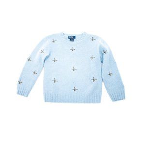 POLO BY RALPH LAUREN Light Blue Wool Blend Sweater